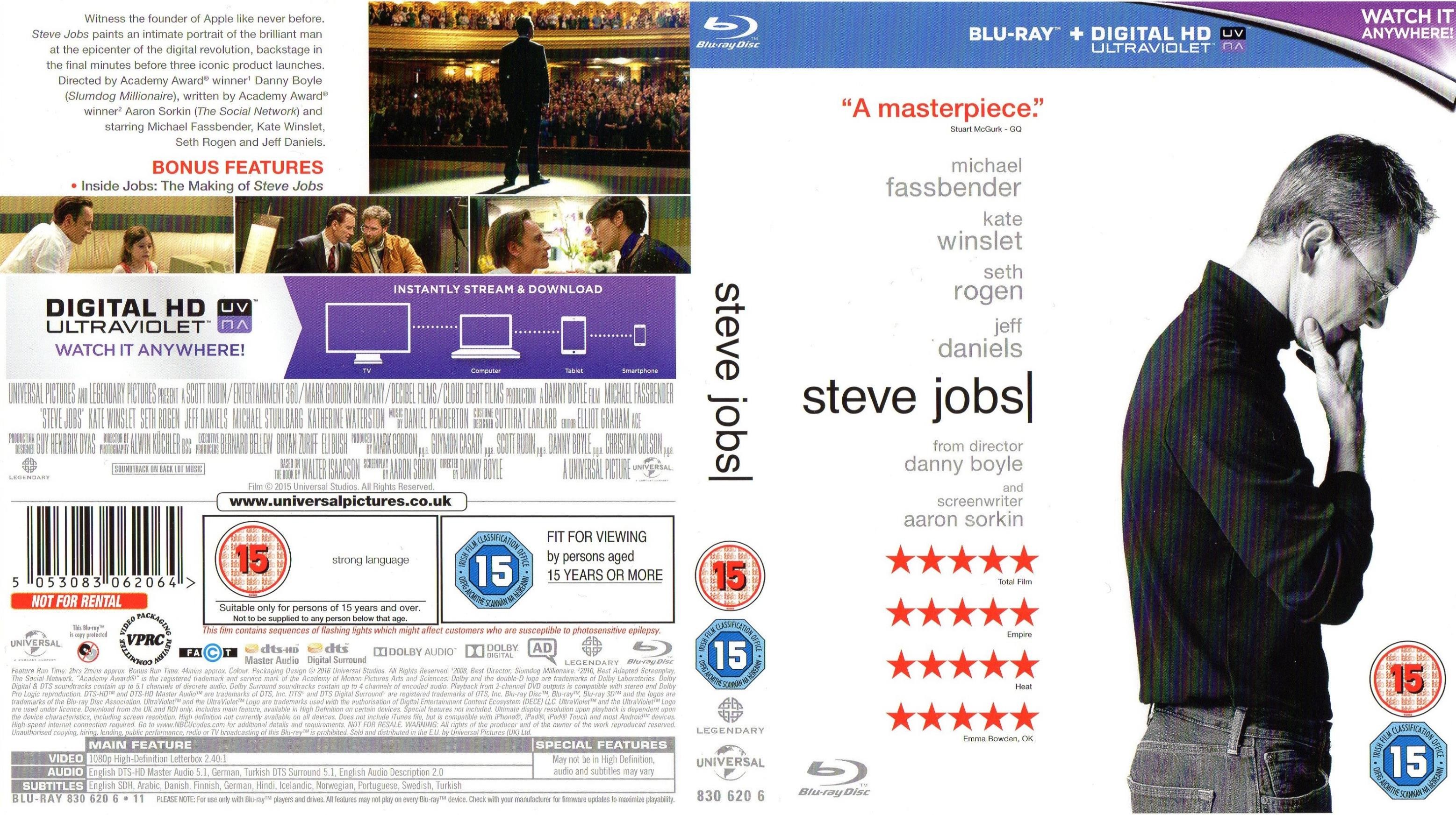 steve jobs blu ray download dvd covers